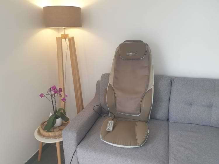 fauteuil de massage avec housse