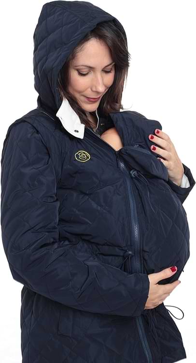 parka grossesse et portage femme hiver