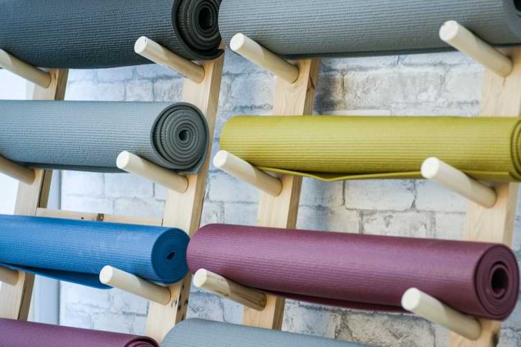 tapis de yoga pliable